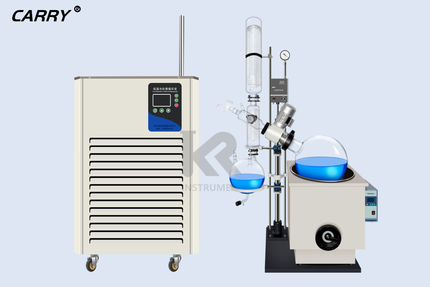 冷却液循环泵该如何与旋转蒸发仪结合使用